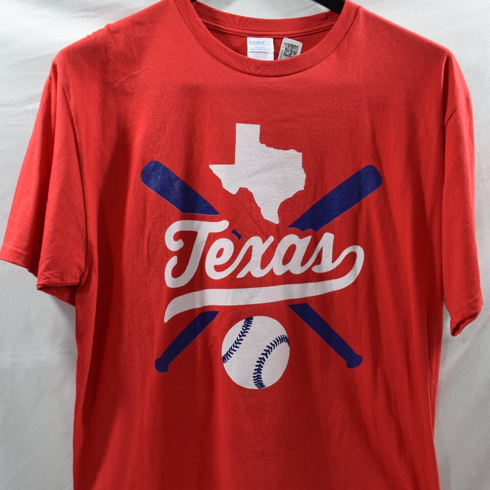 Port & Company Texas Men's Baseball Size XL Burnet Orange #883